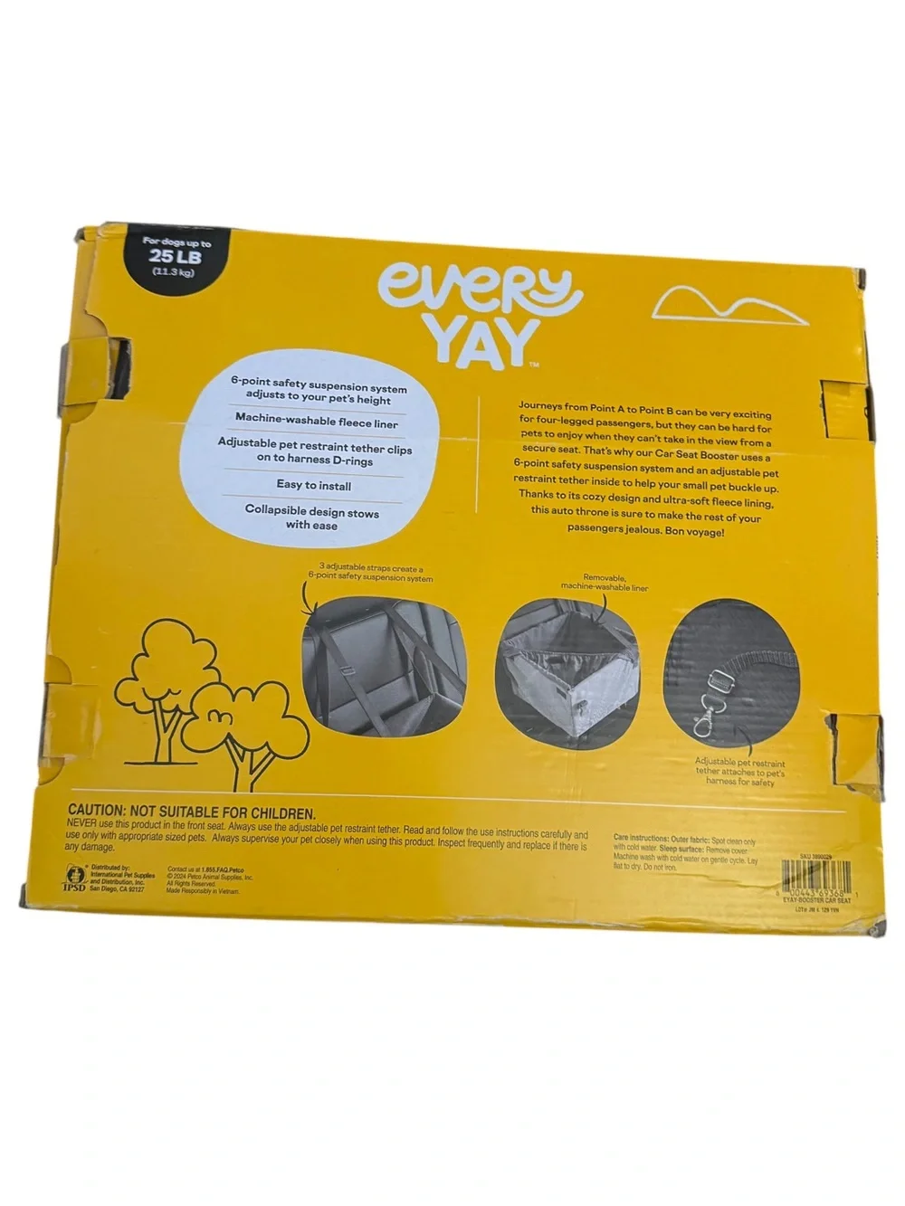 Every Yay dog car seat booster